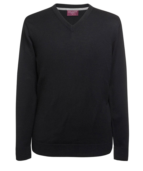 Black - Boston v-neck jumper Knitted Jumpers Brook Taverner Knitwear, Raladeal - Recently Added, Workwear Schoolwear Centres