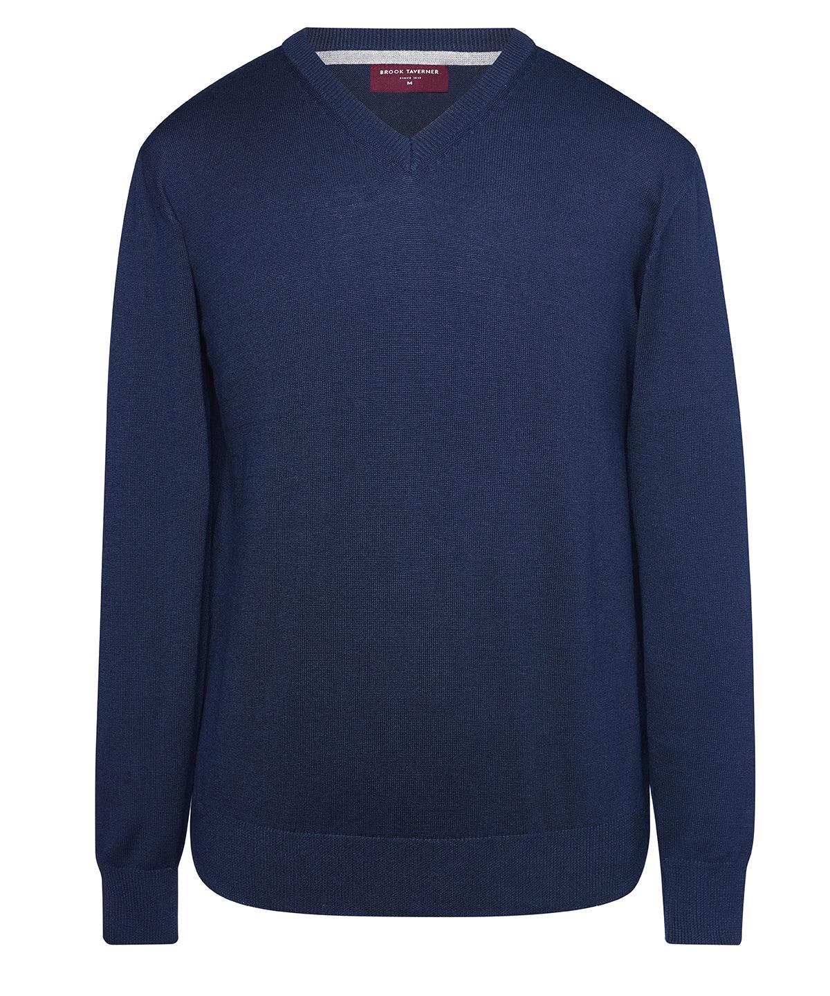 Navy - Boston v-neck jumper Knitted Jumpers Brook Taverner Knitwear, Raladeal - Recently Added, Workwear Schoolwear Centres