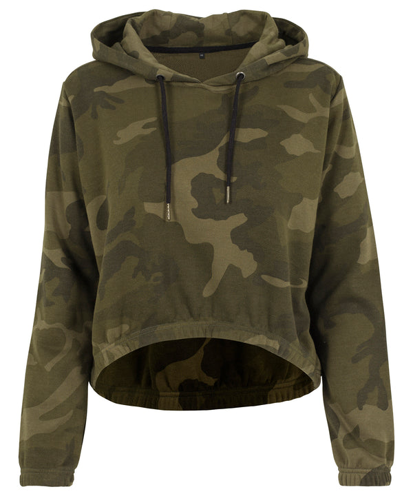 Women's camo cropped hoodie