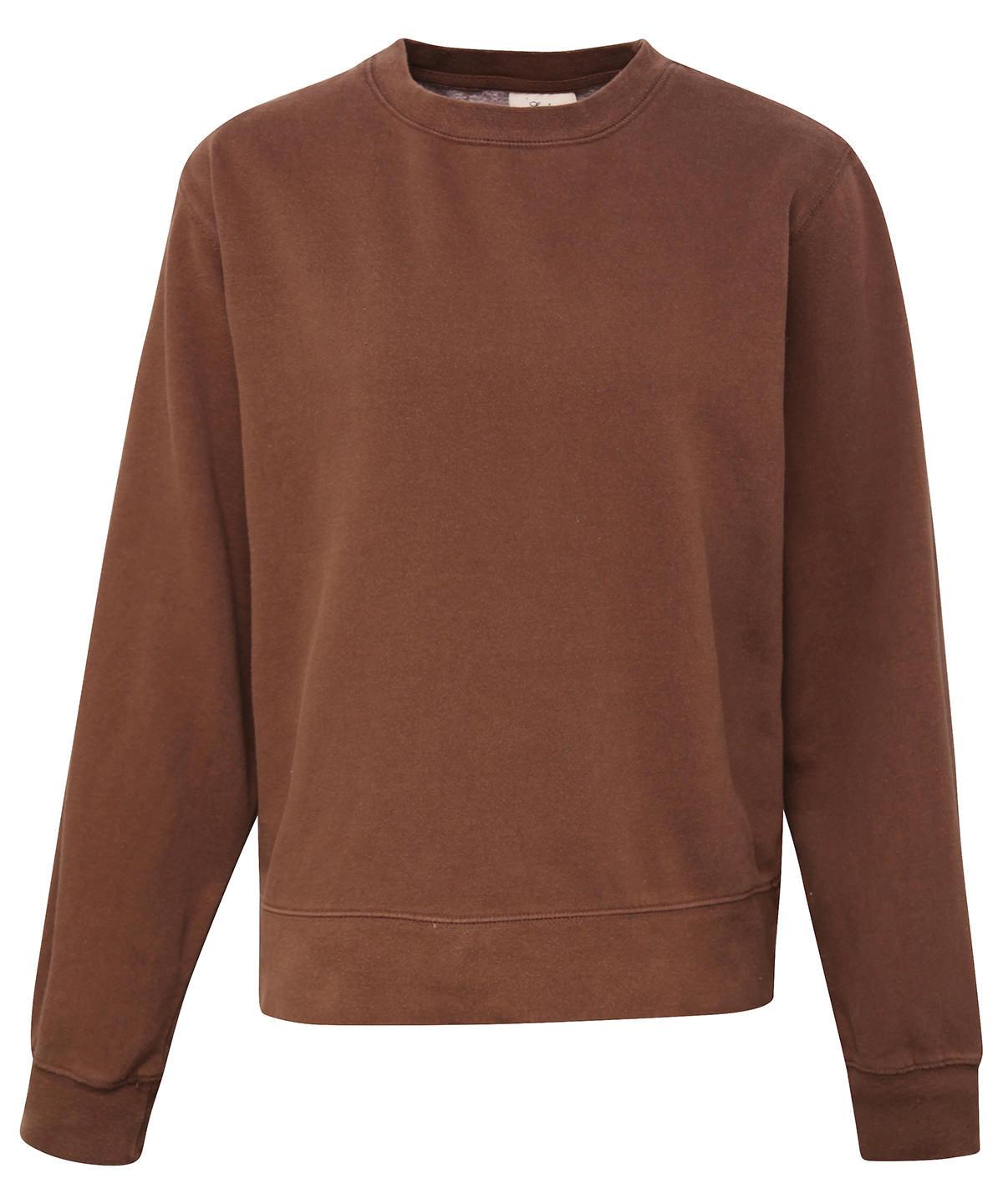 Brown - Women's crew neck sweatshirt Sweatshirts Last Chance to Buy Plus Sizes, Sweatshirts, Women's Fashion Schoolwear Centres