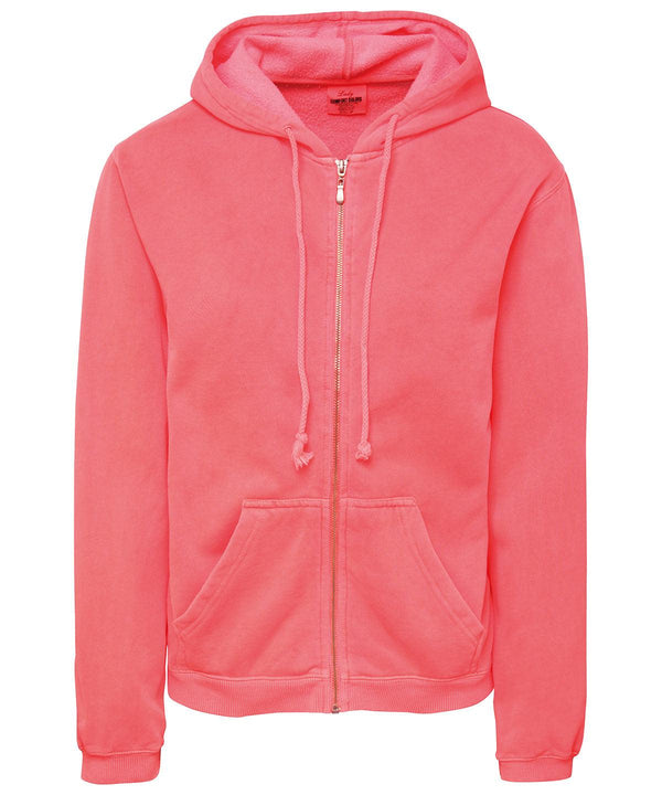 Neon Red Orange - Women's full zip hooded sweatshirt Hoodies Last Chance to Buy Hoodies Schoolwear Centres