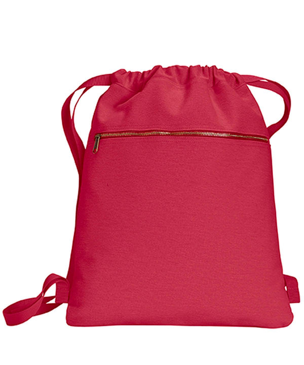 Red - Canvas cinch sak Bags Last Chance to Buy Bags & Luggage Schoolwear Centres