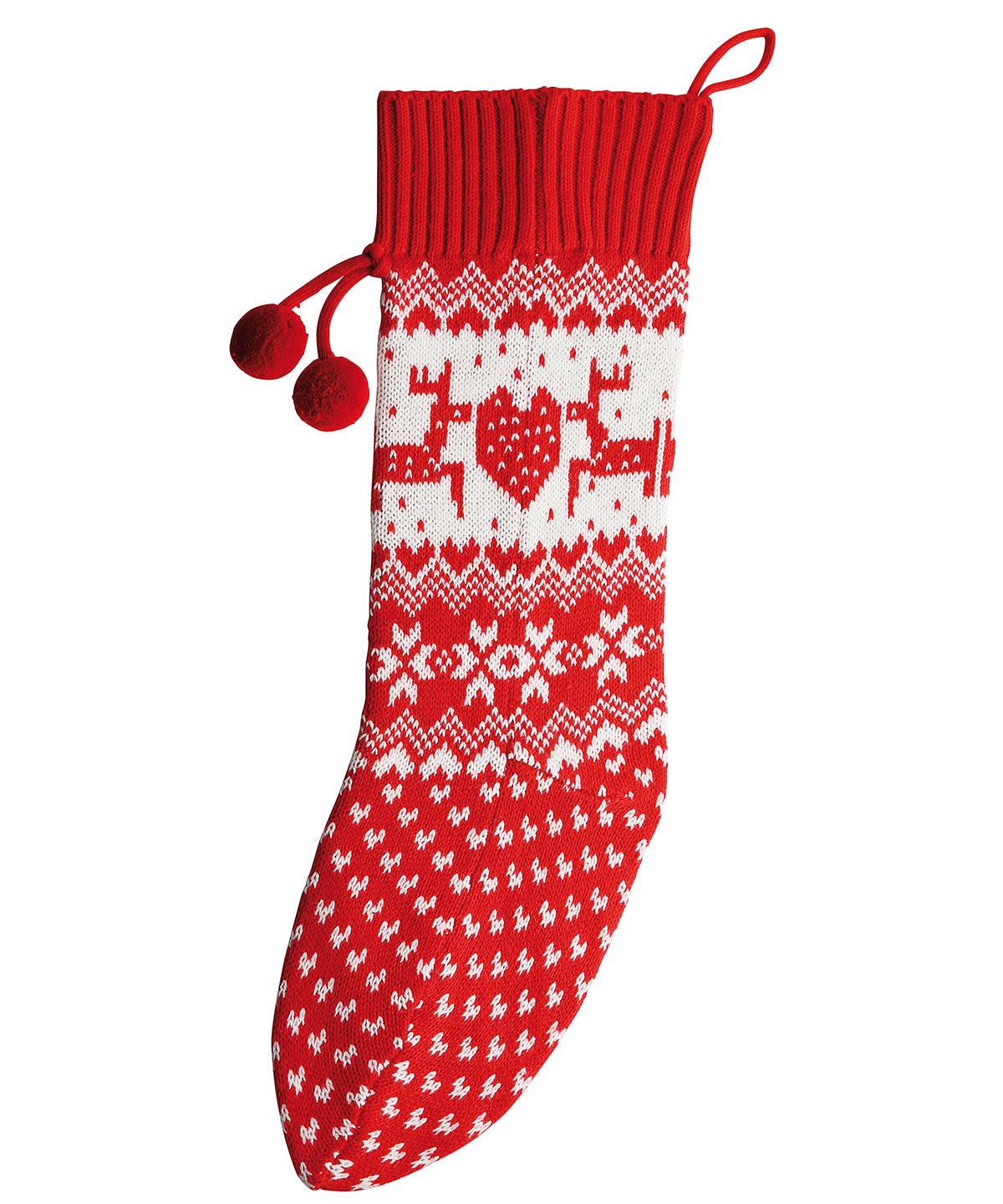 Dear Heart - Knitted Christmas stocking Christmas Stockings The Christmas Shop Christmas Schoolwear Centres