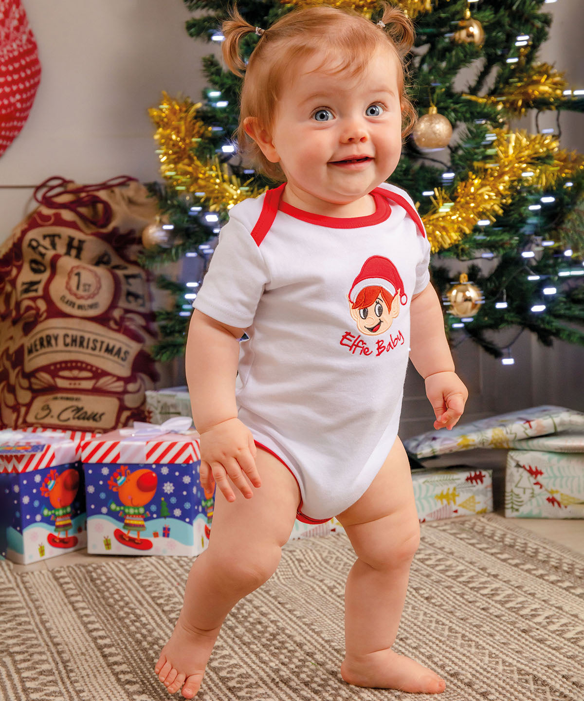 Christmas baby grow