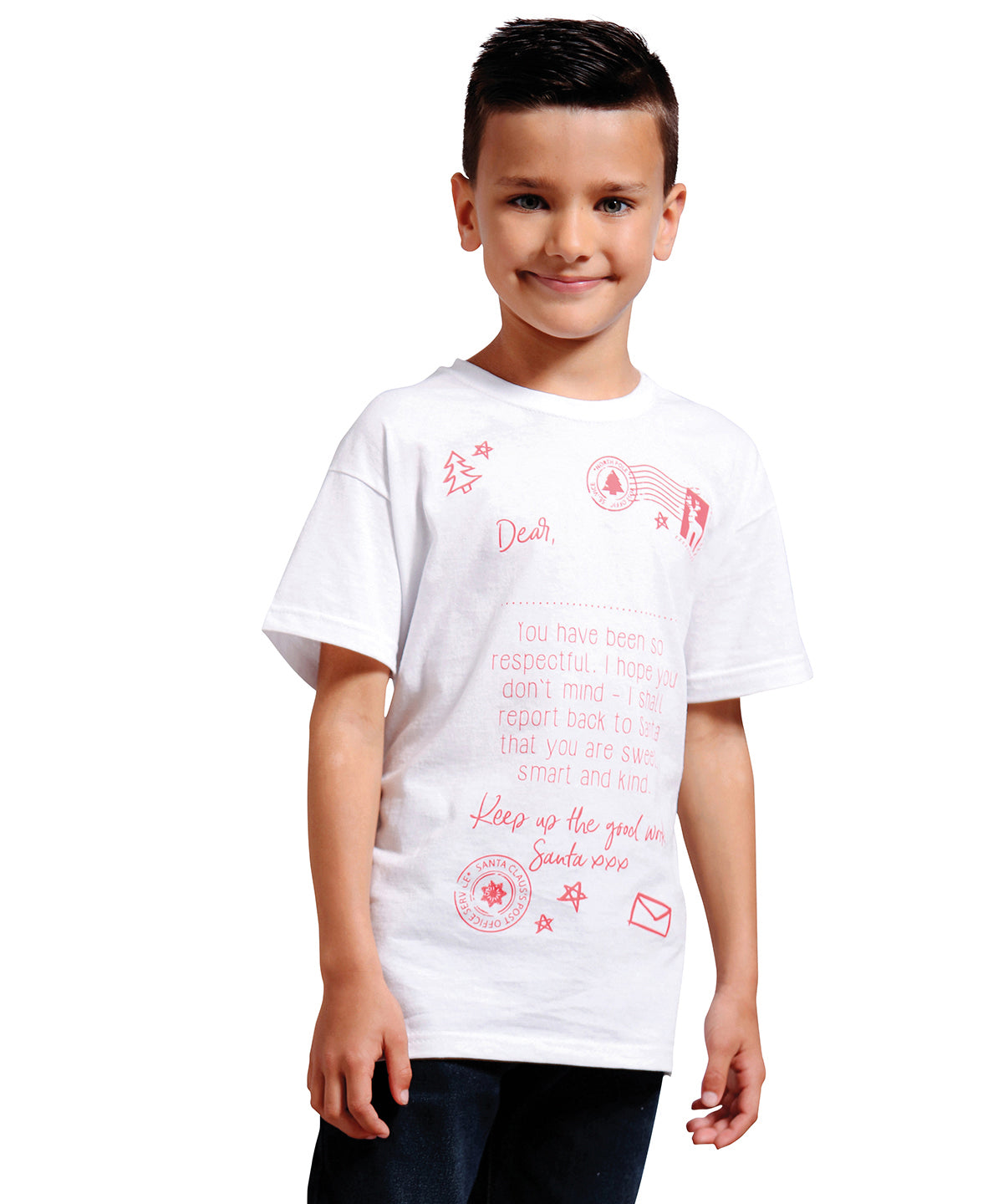 Personalisable kids letter to Santa tee