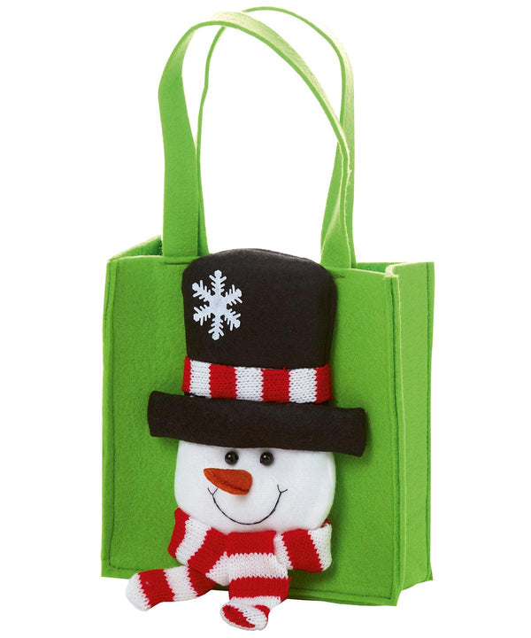 Snowman - Christmas character bag Bags The Christmas Shop Christmas Schoolwear Centres