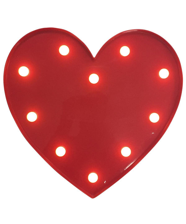 Red - Red battery operated lit heart in warm white Christmas Lighting The Christmas Shop Christmas Schoolwear Centres