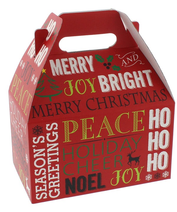 Red - Wording carry box Christmas Decorations The Christmas Shop Christmas Schoolwear Centres