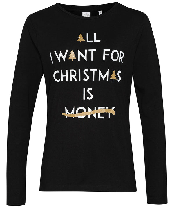 Personalisable "All I want…" women's long sleeve tee