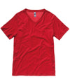 Red - Unisex Jersey v-neck t-shirt T-Shirts Bella Canvas Rebrandable, T-Shirts & Vests Schoolwear Centres