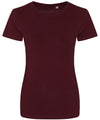 Burgundy - Women's Cascade organic tee T-Shirts AWDis Ecologie Must Haves, Next Gen, Organic & Conscious, T-Shirts & Vests, Women's Fashion Schoolwear Centres