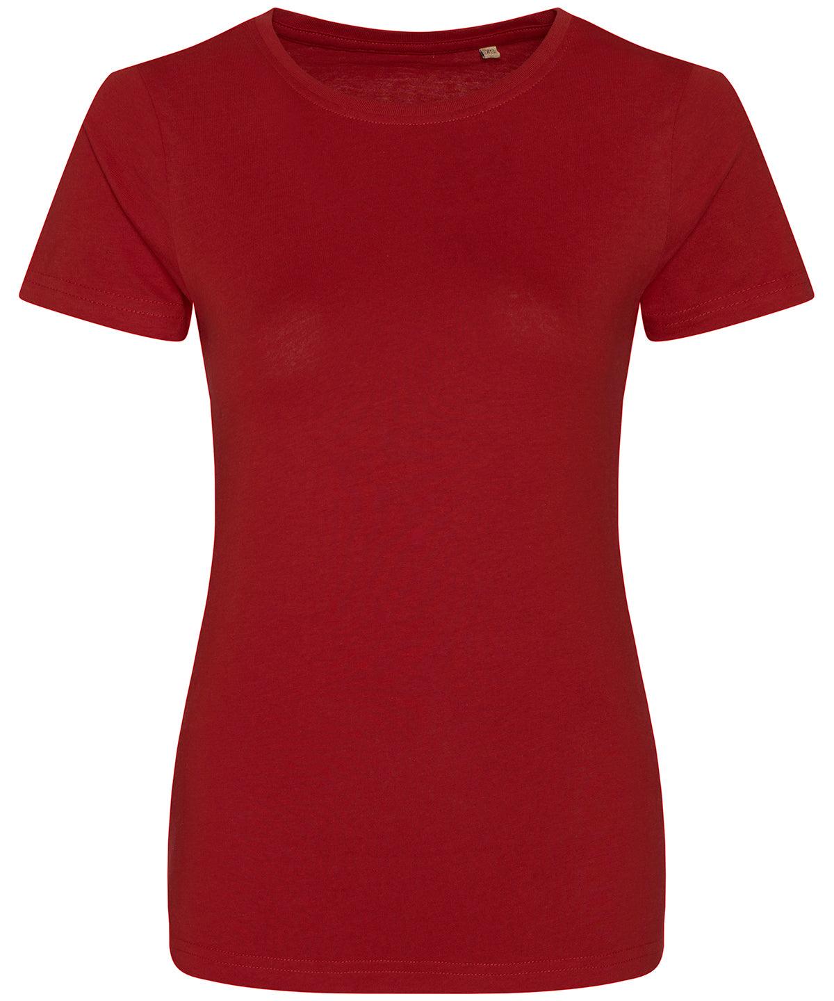 Fire Red - Women's Cascade organic tee T-Shirts AWDis Ecologie Must Haves, Next Gen, Organic & Conscious, T-Shirts & Vests, Women's Fashion Schoolwear Centres