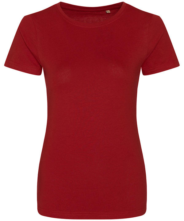 Fire Red - Women's Cascade organic tee T-Shirts AWDis Ecologie Must Haves, Next Gen, Organic & Conscious, T-Shirts & Vests, Women's Fashion Schoolwear Centres