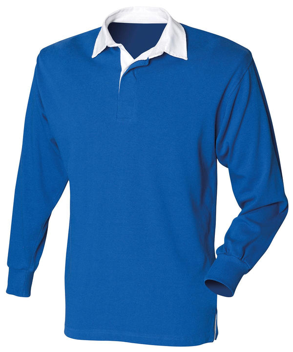 Royal - Long sleeve original rugby shirt Polos Front Row Must Haves, Plus Sizes, Polos & Casual, Raladeal - Recently Added Schoolwear Centres