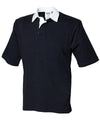 Black - Short sleeve rugby shirt Polos Front Row Polos & Casual Schoolwear Centres