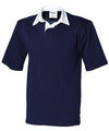 Navy - Short sleeve rugby shirt Polos Front Row Polos & Casual Schoolwear Centres