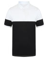 Navy/White - Contrast stretch polo shirt Polos Front Row Polos & Casual Schoolwear Centres