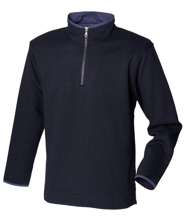 Navy - Supersoft ¼ zip sweatshirt Sweatshirts Front Row Sweatshirts, Trending Schoolwear Centres