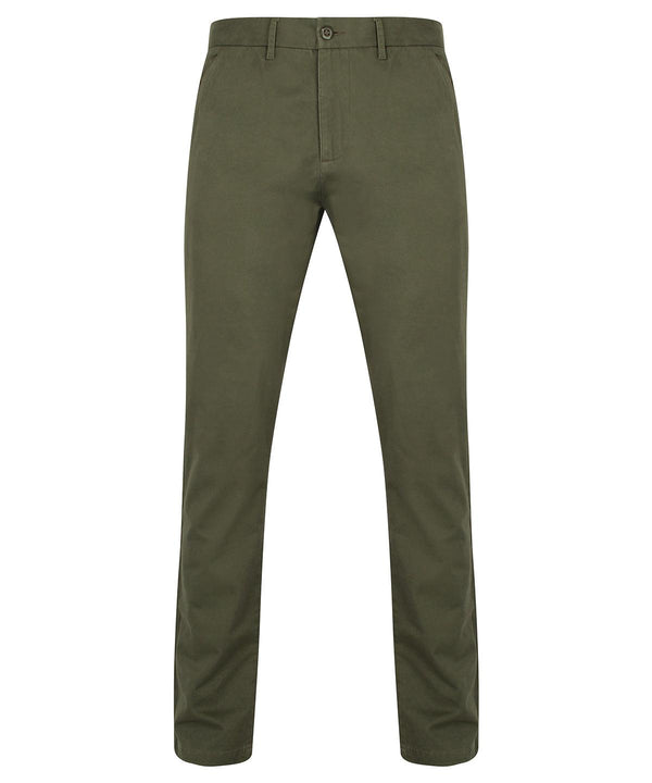 Khaki - Stretch chinos Trousers Front Row Must Haves, Plus Sizes, Raladeal - Recently Added, Rebrandable, Sale, Trousers & Shorts, Workwear Schoolwear Centres