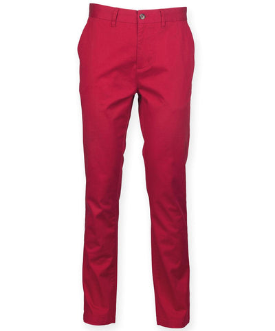 Vintage Red - Stretch chinos Trousers Front Row Must Haves, Plus Sizes, Raladeal - Recently Added, Rebrandable, Sale, Trousers & Shorts, Workwear Schoolwear Centres