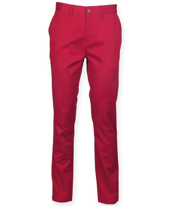 Vintage Red - Stretch chinos Trousers Front Row Must Haves, Plus Sizes, Raladeal - Recently Added, Rebrandable, Sale, Trousers & Shorts, Workwear Schoolwear Centres