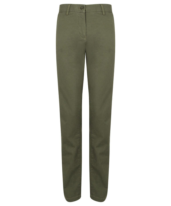 Khaki - Women's stretch chinos Trousers Front Row Must Haves, Rebrandable, Trousers & Shorts, Women's Fashion, Workwear Schoolwear Centres