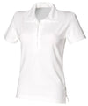 White - Women's short sleeve 'stretch' rugby shirt Polos Front Row Women's Fashion Schoolwear Centres