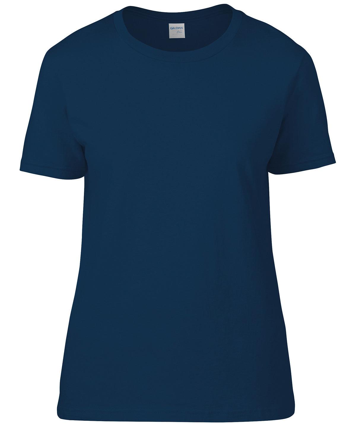 Navy - Women's Premium Cotton® RS t-shirt T-Shirts Gildan Must Haves, Raladeal - Recently Added, T-Shirts & Vests, Women's Fashion Schoolwear Centres