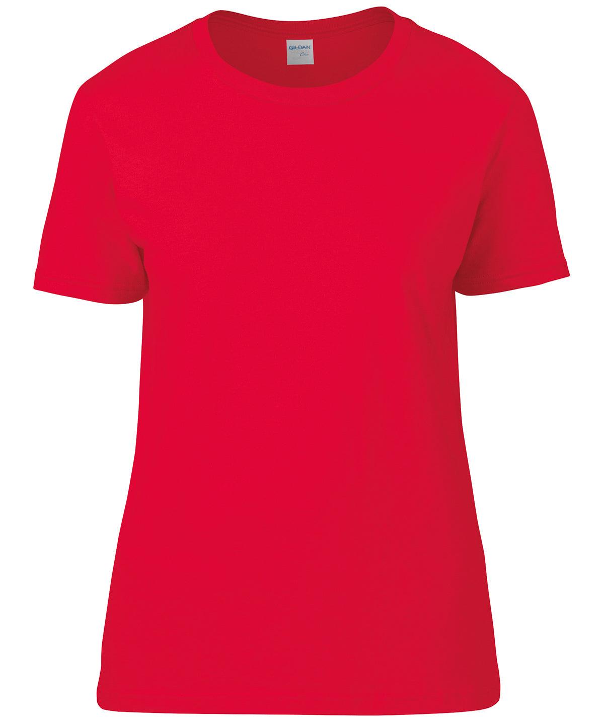 Red - Women's Premium Cotton® RS t-shirt T-Shirts Gildan Must Haves, Raladeal - Recently Added, T-Shirts & Vests, Women's Fashion Schoolwear Centres