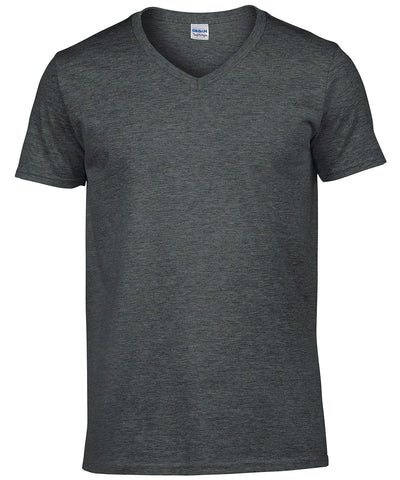 Dark Heather - Softstyle™ v-neck t-shirt T-Shirts Gildan Must Haves, Raladeal - Recently Added, T-Shirts & Vests Schoolwear Centres