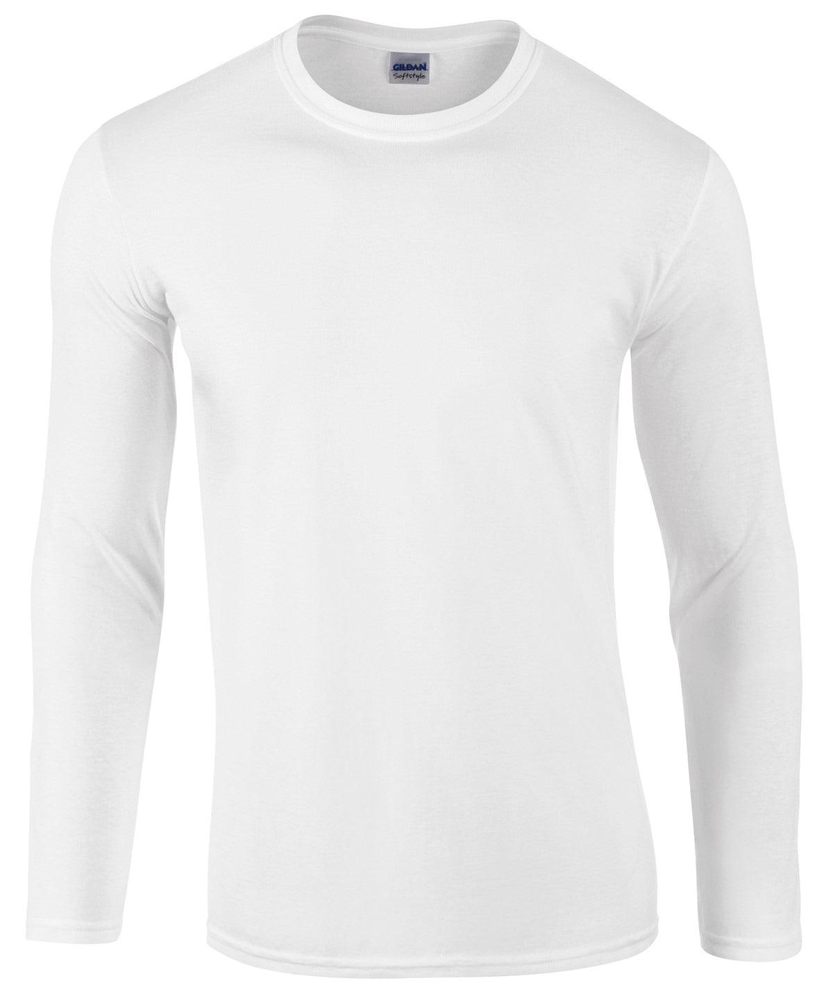 White - Softstyle™ long sleeve t-shirt T-Shirts Gildan Must Haves, T-Shirts & Vests Schoolwear Centres