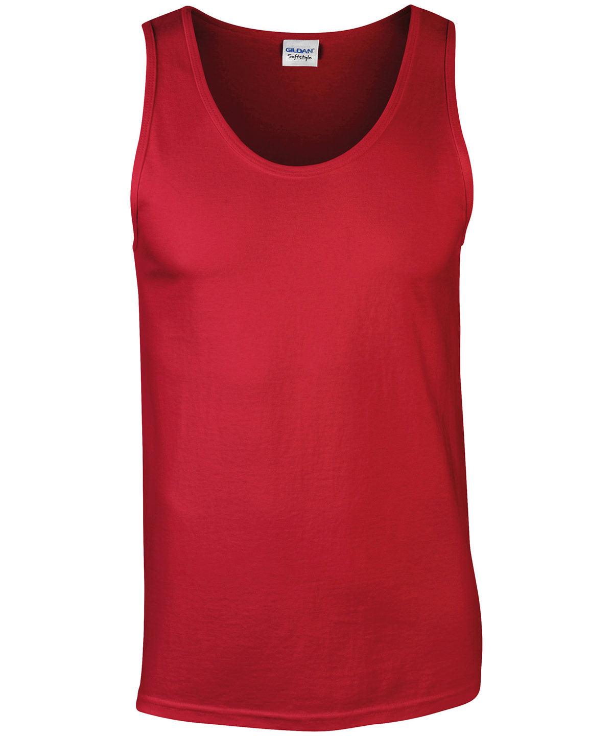 Red - Softstyle™ adult tank top Vests Gildan T-Shirts & Vests Schoolwear Centres