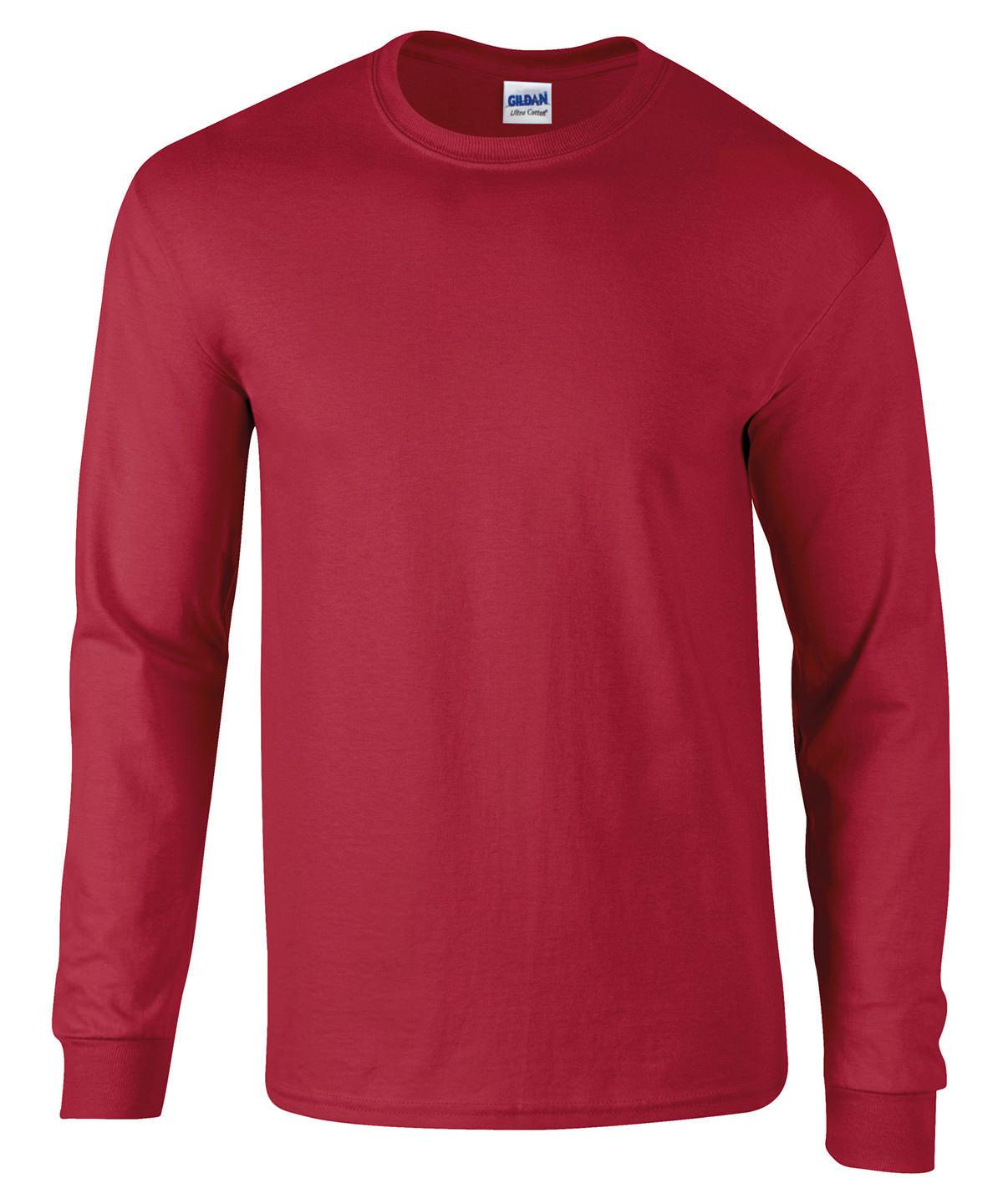 Cardinal Red - Ultra Cotton™ adult long sleeve t-shirt T-Shirts Gildan Merch, Must Haves, T-Shirts & Vests Schoolwear Centres