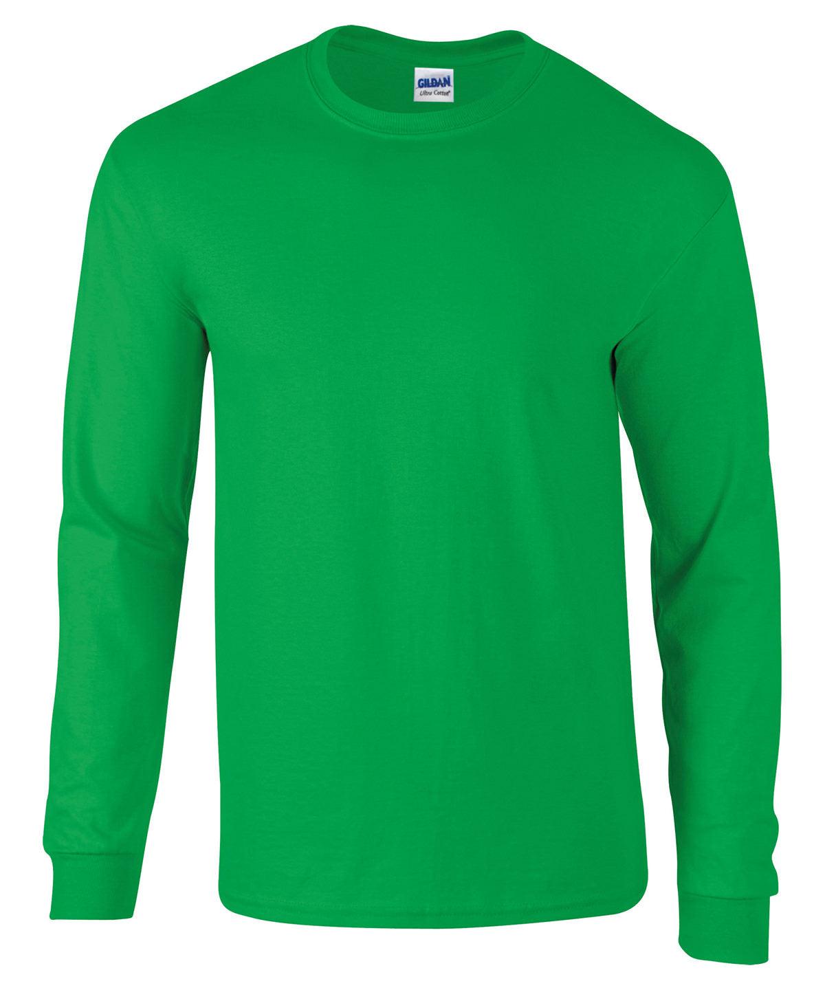 Irish Green - Ultra Cotton™ adult long sleeve t-shirt T-Shirts Gildan Merch, Must Haves, T-Shirts & Vests Schoolwear Centres