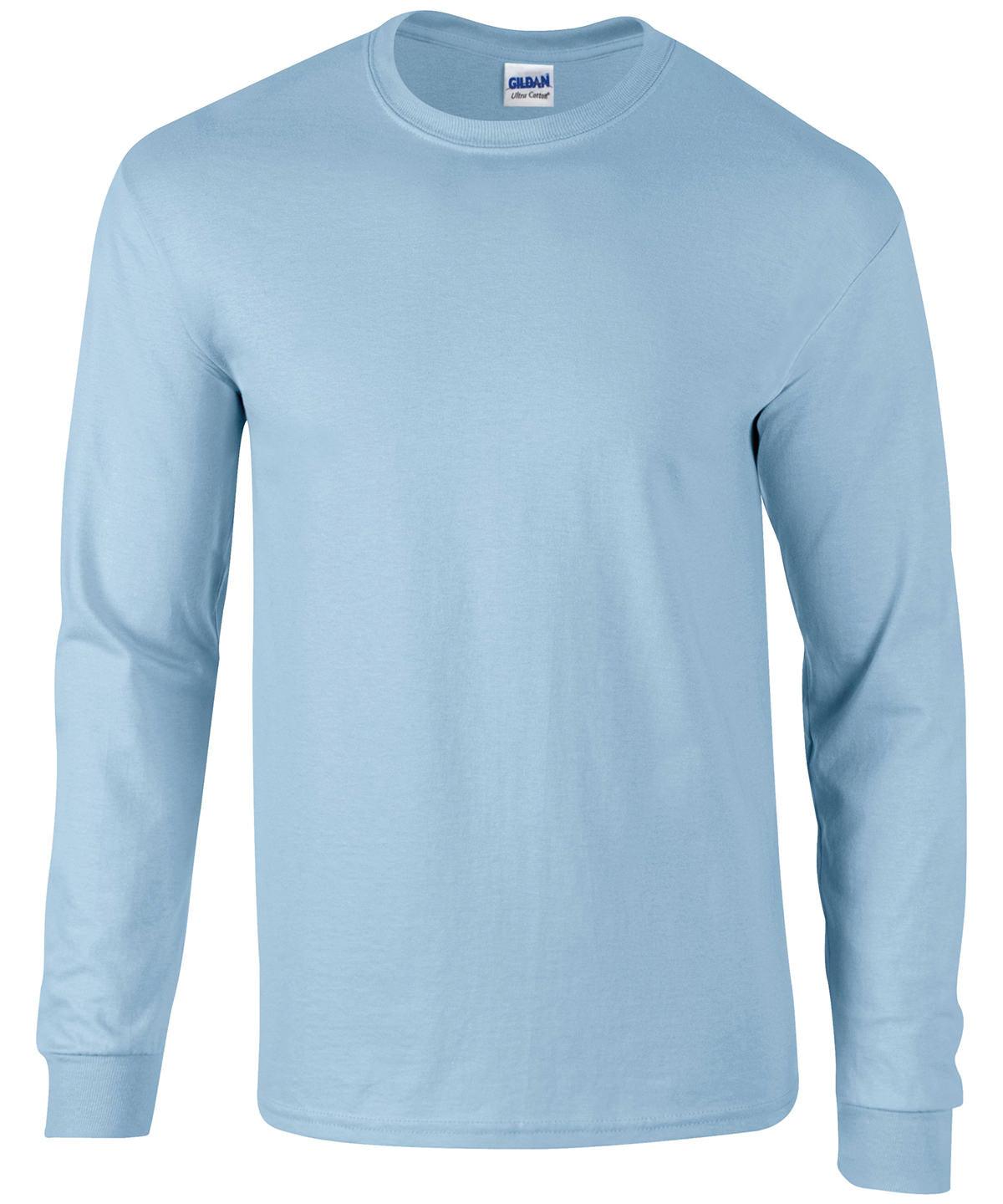 Light Blue - Ultra Cotton™ adult long sleeve t-shirt T-Shirts Gildan Merch, Must Haves, T-Shirts & Vests Schoolwear Centres