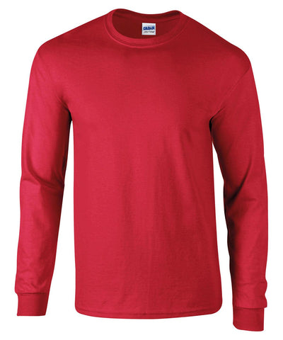Red - Ultra Cotton™ adult long sleeve t-shirt T-Shirts Gildan Merch, Must Haves, T-Shirts & Vests Schoolwear Centres