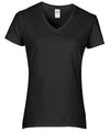 Black - Women's Premium Cotton® v-neck t-shirt T-Shirts Gildan Raladeal - Recently Added, T-Shirts & Vests, Women's Fashion Schoolwear Centres