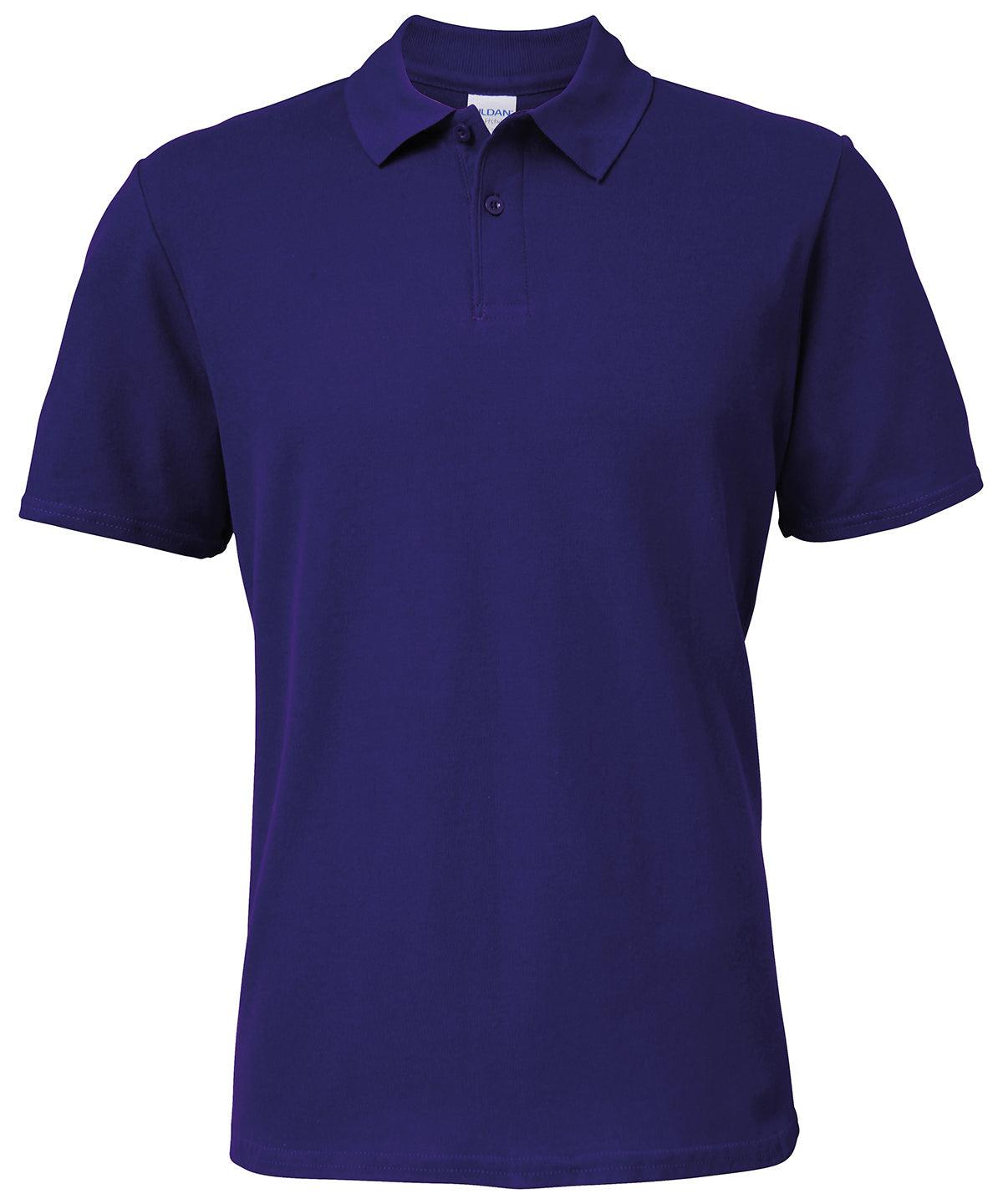 Purple - Softstyle™ adult double piqué polo Polos Gildan Must Haves, Polos & Casual, Raladeal - Recently Added, Rebrandable Schoolwear Centres