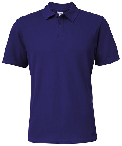 Purple - Softstyle™ adult double piqué polo Polos Gildan Must Haves, Polos & Casual, Raladeal - Recently Added, Rebrandable Schoolwear Centres