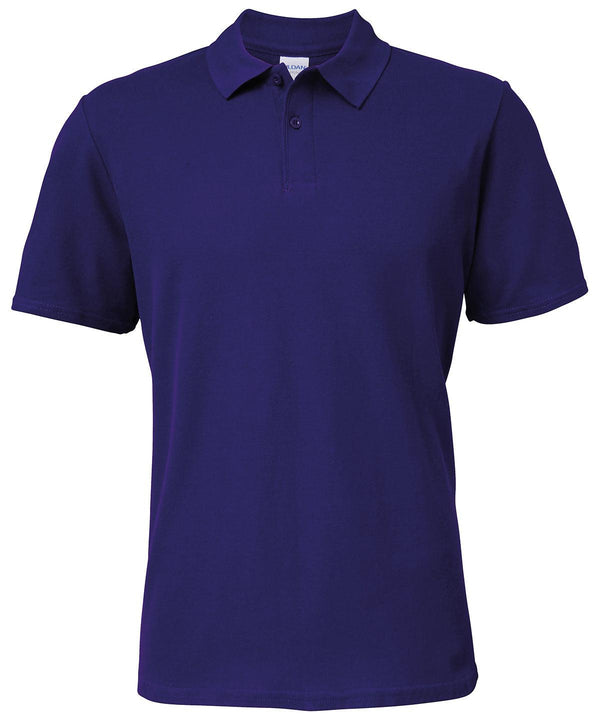 Purple - Softstyle™ adult double piqué polo Polos Gildan Must Haves, Polos & Casual, Raladeal - Recently Added, Rebrandable Schoolwear Centres