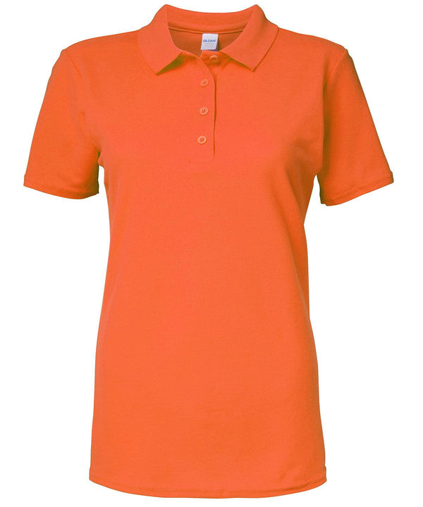 Orange - Women's Softstyle™ double piqué polo Polos Gildan Polos & Casual, Rebrandable Schoolwear Centres