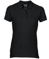 Black - Women's Premium Cotton® double piqué sport shirt Polos Gildan Must Haves, Polos & Casual, Raladeal - Recently Added, Women's Fashion Schoolwear Centres