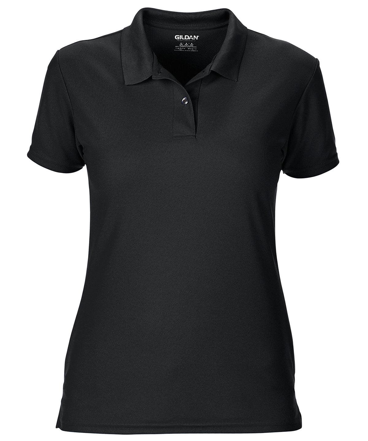 Black - Women's performance double piqué sport shirt Polos Gildan Activewear & Performance, Plus Sizes, Polos & Casual, Women's Fashion Schoolwear Centres