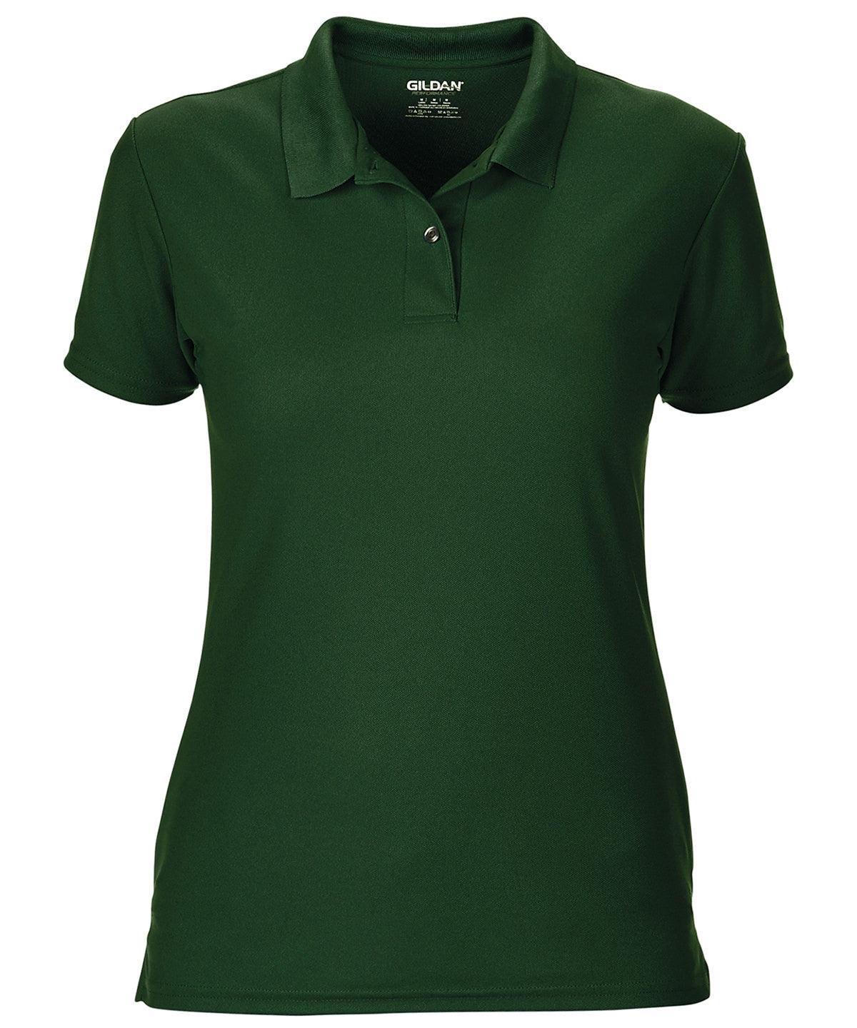 Forest Green - Women's performance double piqué sport shirt Polos Gildan Activewear & Performance, Plus Sizes, Polos & Casual, Women's Fashion Schoolwear Centres