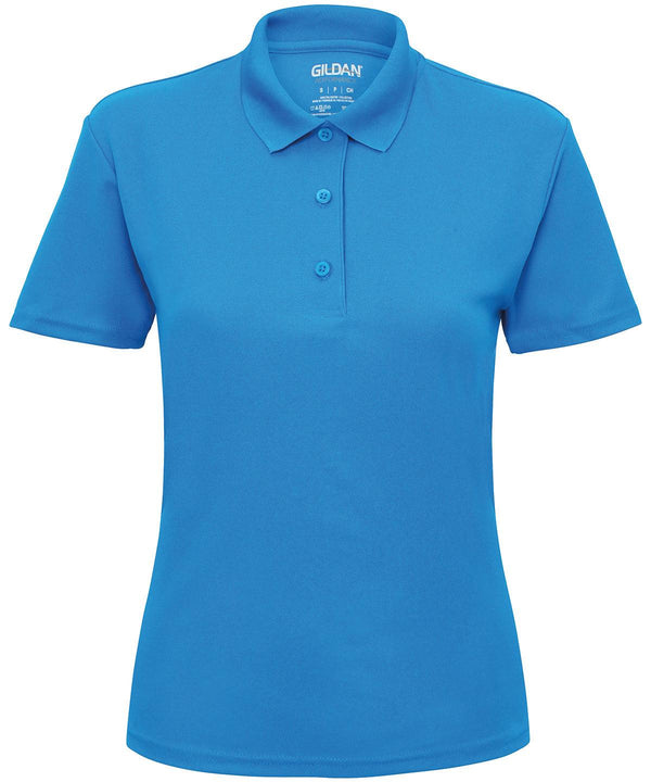 Sapphire - Women's performance double piqué sport shirt Polos Gildan Activewear & Performance, Plus Sizes, Polos & Casual, Women's Fashion Schoolwear Centres