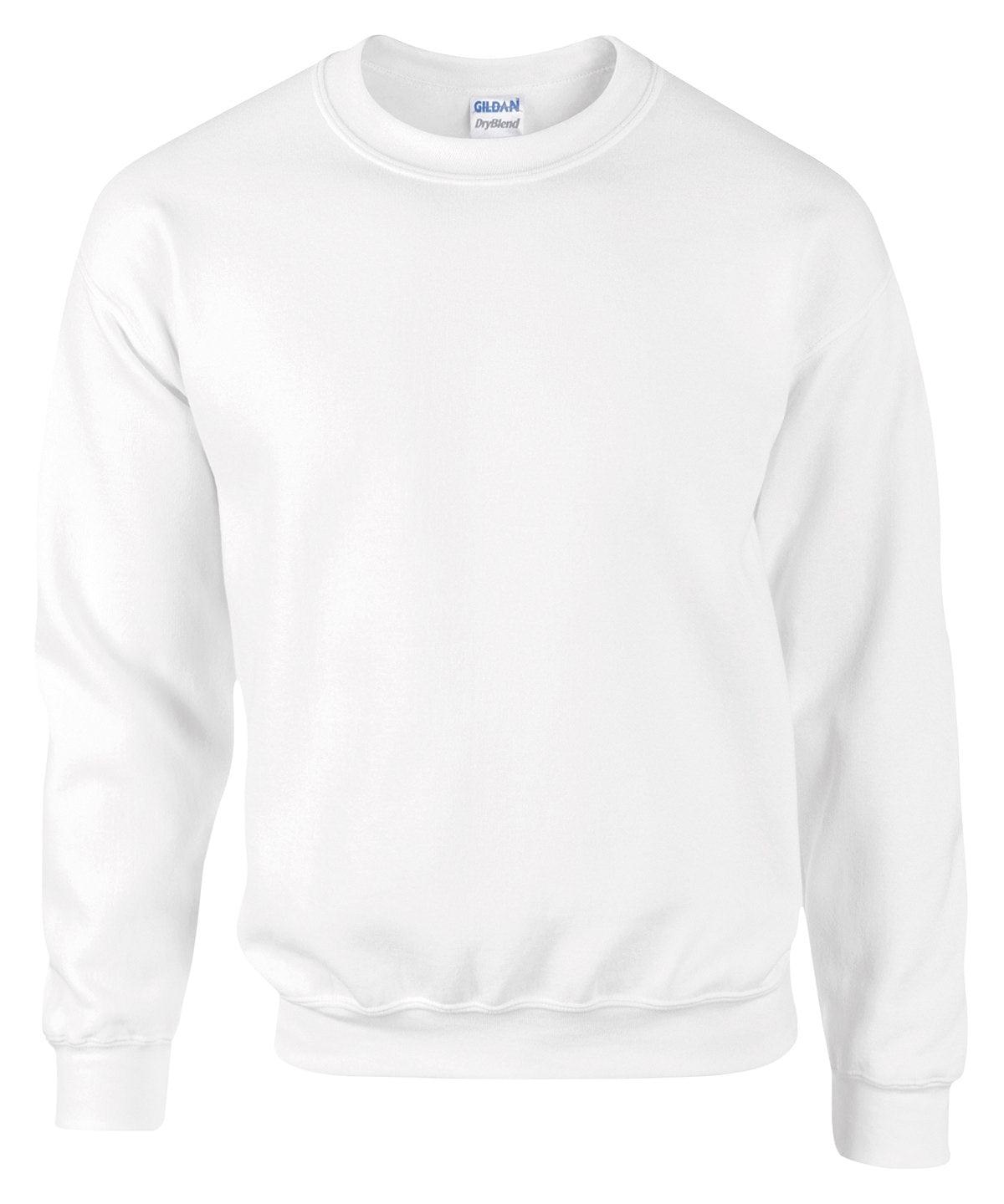 White - DryBlend® adult crew neck sweatshirt Sweatshirts Gildan Must Haves, Sweatshirts Schoolwear Centres