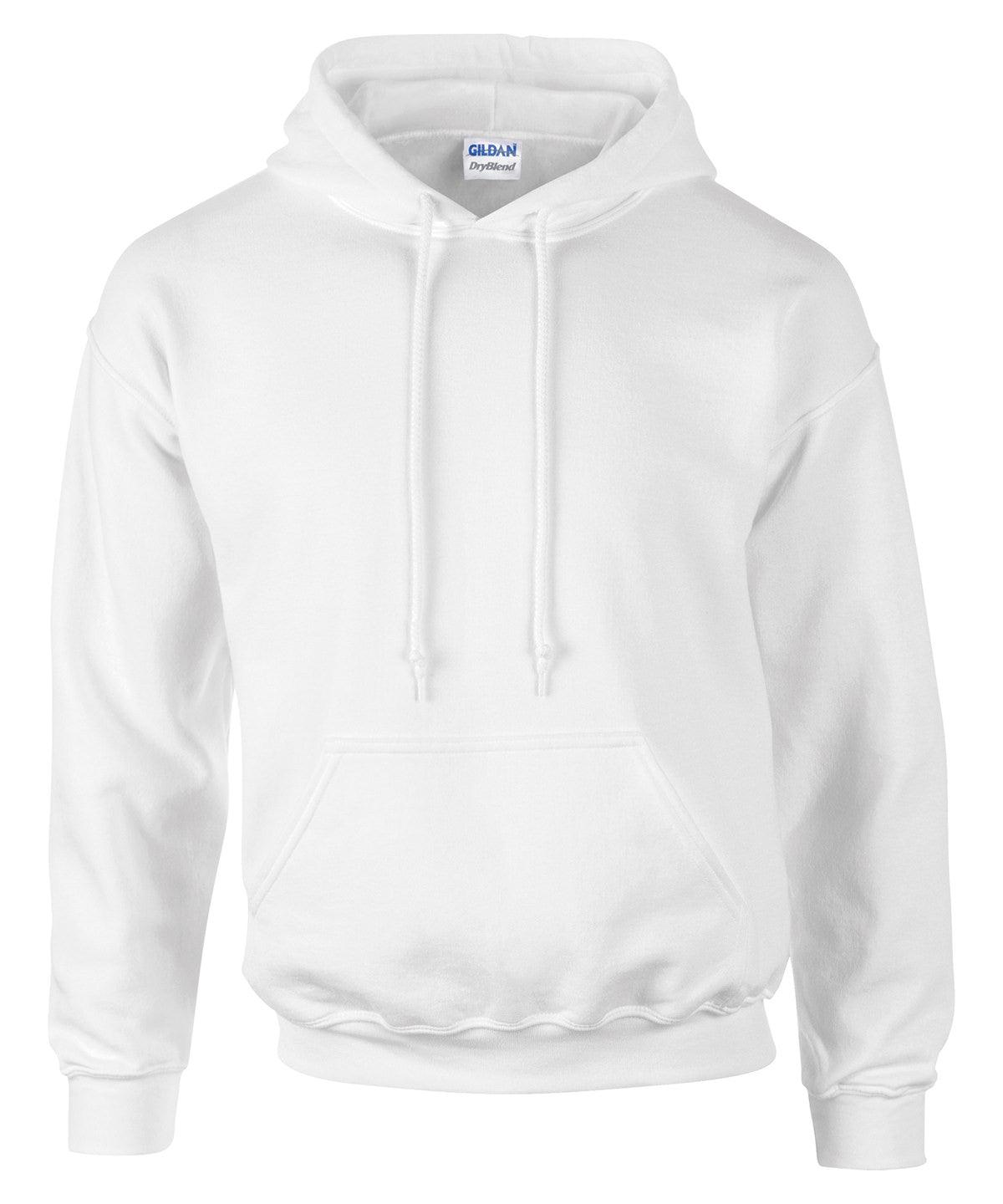White - DryBlend® adult hooded sweatshirt Hoodies Gildan Hoodies, Must Haves Schoolwear Centres