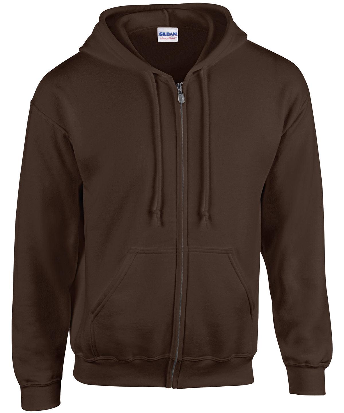 Dark Chocolate - Heavy Blend™ full zip hooded sweatshirt Hoodies Gildan Hoodies, Must Haves, Plus Sizes Schoolwear Centres