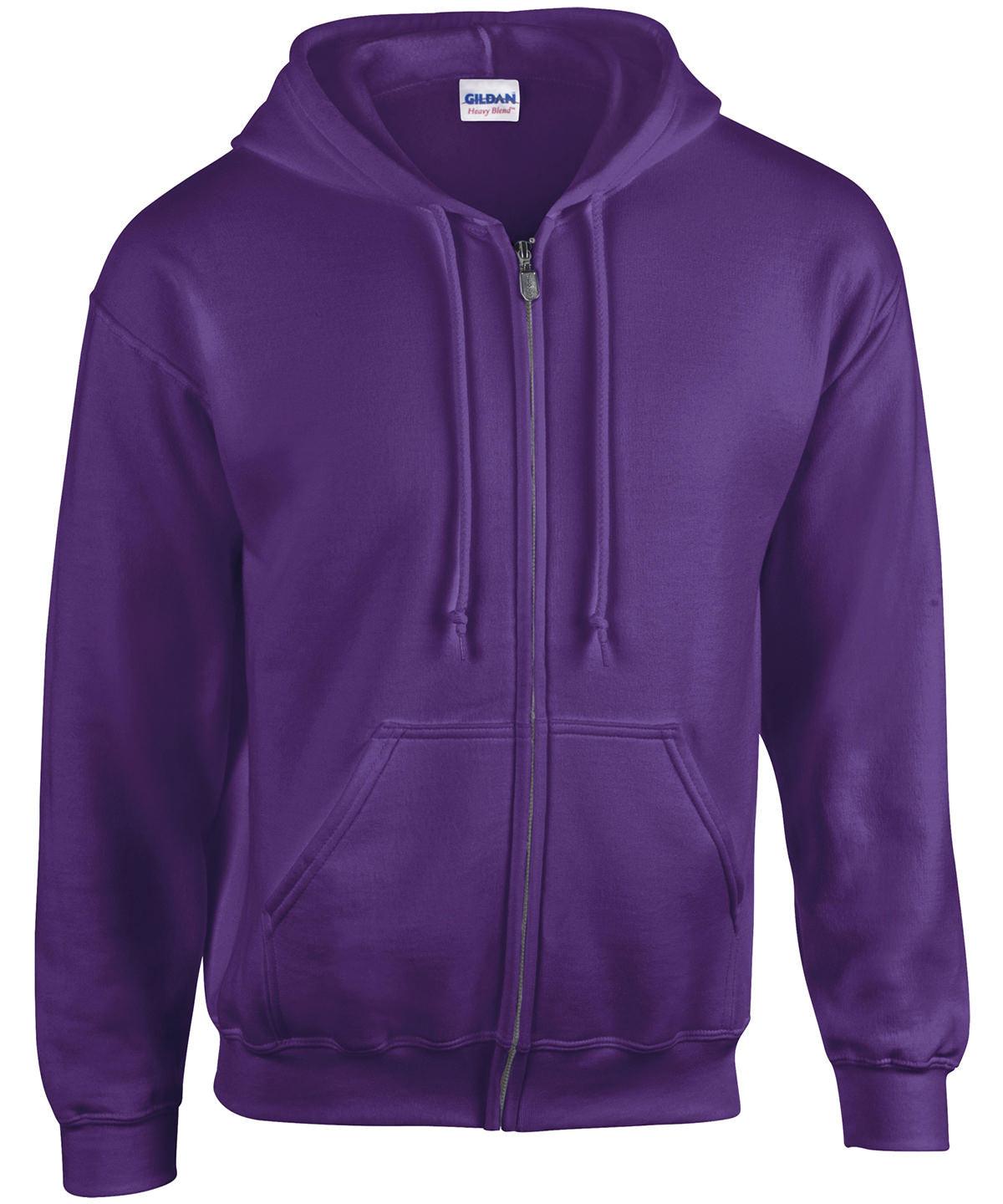 Purple - Heavy Blend™ full zip hooded sweatshirt Hoodies Gildan Hoodies, Must Haves, Plus Sizes Schoolwear Centres