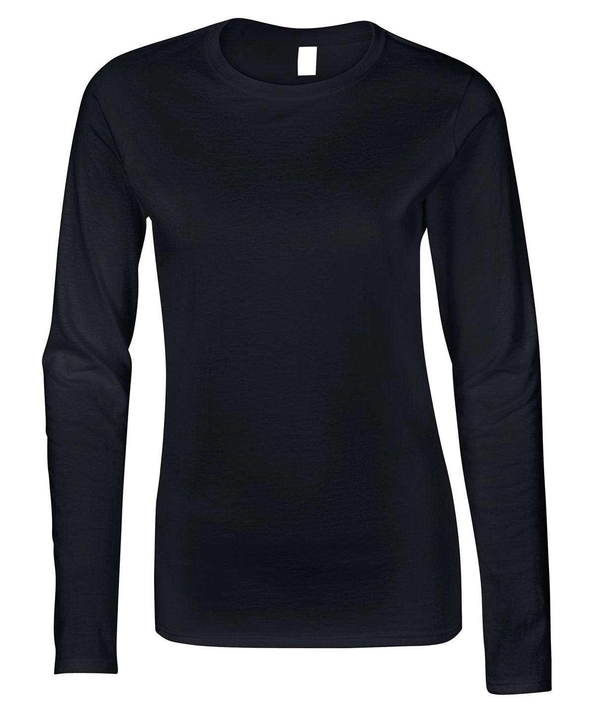 Black - Softstyle™ women's long sleeve t-shirt T-Shirts Gildan Sale, T-Shirts & Vests, Women's Fashion Schoolwear Centres